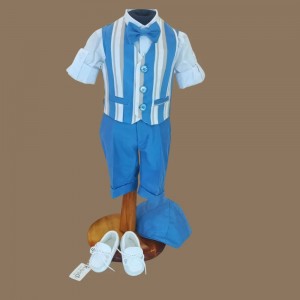 Completo per bimbo estivo blu